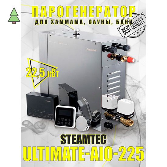 Парогенератор для хамама Steamtec TOLO AIO 225 - 22,5 кВт