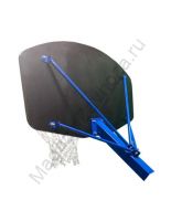 Щит стритбольный 1200х750, фанера 18мм, с кольцом, сеткой AV445/50