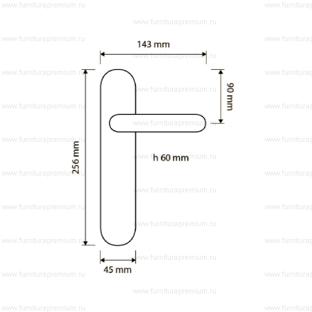Ручка на планке Linea Cali Nota 1330 PL
