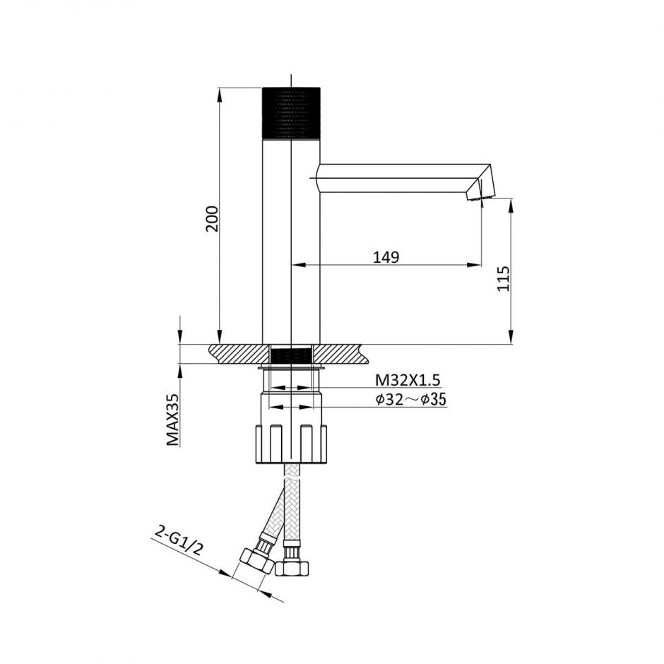 Смеситель для раковины Vincea DESIRE VBF-1D3CH ФОТО