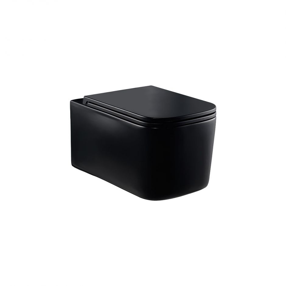 Безободковый подвесной унитаз Vincea Ultra VT1-32 с ультратонкой быстросъемной крышкой-сиденьем с плавным опусканием ФОТО