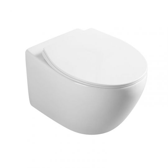 Безободковый подвесной унитаз с ультратонкой быстросъемной крышкой-сиденьем с плавным опусканием Vincea Felice VT1-25 схема 2 Безободковый подвесной унитаз с ультратонкой быстросъемной крышкой-сиденьем с плавным опусканием Vincea Felice VT1-25 схема 2