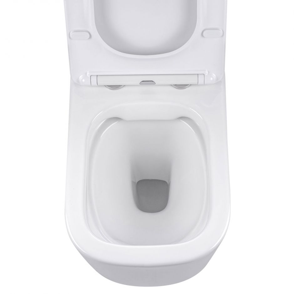 Безободковый подвесной унитаз Vincea Core VT1-28 с ультратонкой быстросъемной крышкой-сиденьем с плавным опусканием ФОТО