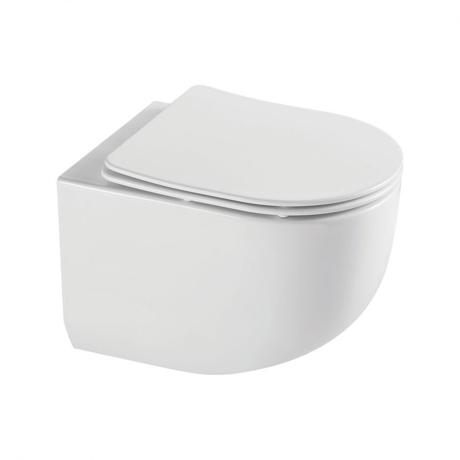 Изображение Подвесной унитаз Vincea Tornado Globo VT1-52T с ультратонкой быстросъемной крышкой-сиденьем с плавным опусканием