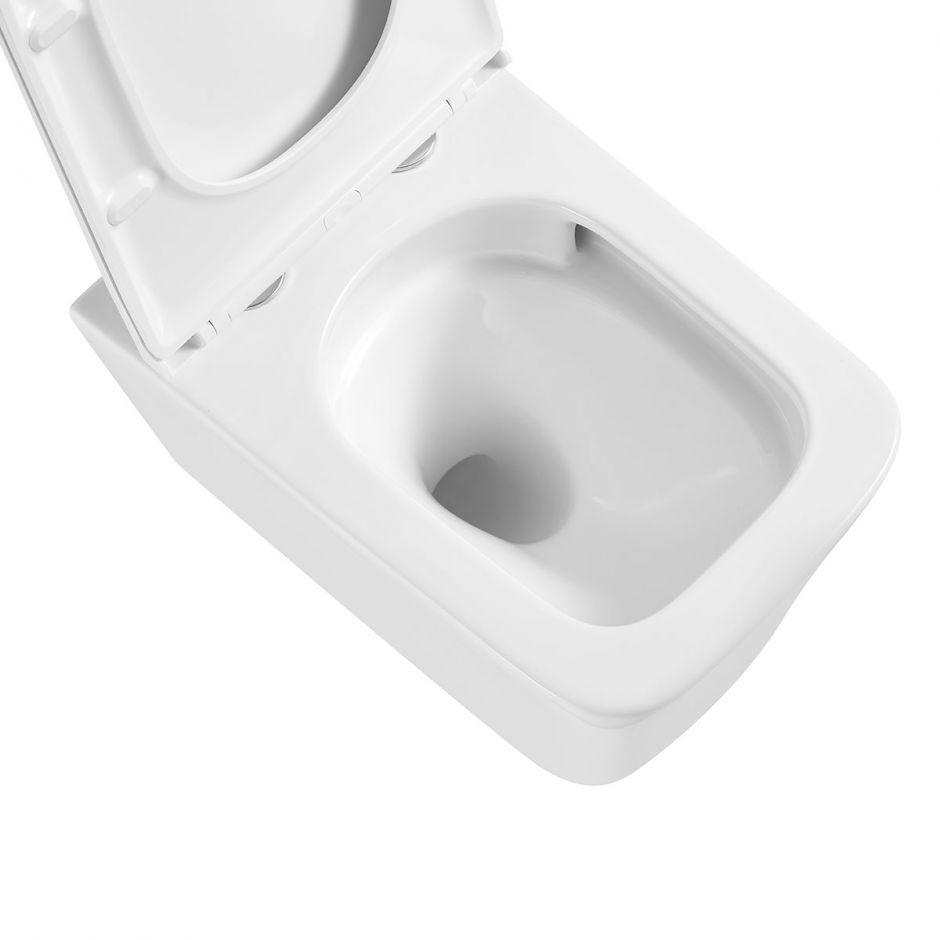 Подвесной унитаз Vincea Tornado Q-Line VT1-12T с ультратонкой быстросъемной крышкой-сиденьем с плавным опусканием ФОТО