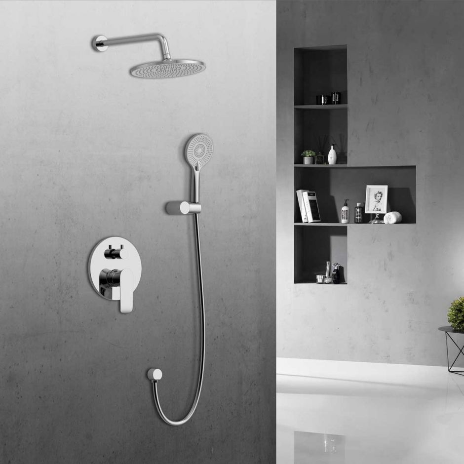 Изображение Встраиваемый душевой комплект с регулятором давления Vincea ESSE VSFW-1E1CH