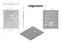 Прямоуголный поддон для душа из искуственного камня Vincea VST-4SR9011W схема 6