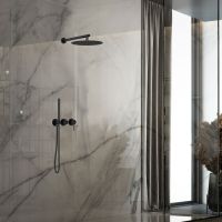 Встраиваемый душевой комплект с верхним и ручным душем GROOVE VSFW-4G01MB схема 1 Встраиваемый душевой комплект с верхним и ручным душем GROOVE VSFW-4G01MB схема 1