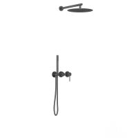 Встраиваемый душевой комплект с верхним и ручным душем GROOVE VSFW-4G01MB схема 8 Встраиваемый душевой комплект с верхним и ручным душем GROOVE VSFW-4G01MB схема 8