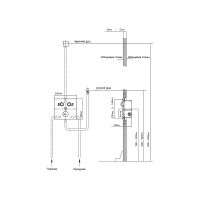 Встраиваемый двухрежимный душевой комплект Vincea INSPIRE VSFW-421I4MB схема 16