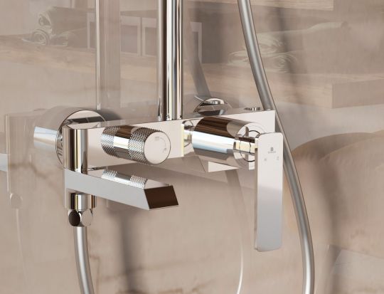 Душевая стойка с изливом Vincea VSFS-413CH схема 3