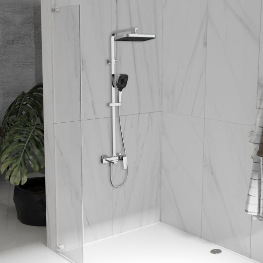 Душевая стойка с поворотным изливом Vincea CUBE VSFS-4C12CH схема 2