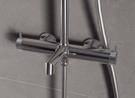 3-х функциональная душевая стойка  с изливом Vincea RIM VSFS-2RM1CH схема 3