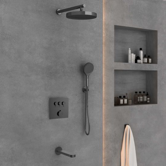 Встраиваемый трехрежимный душевой комплект с изливом Vincea INSPIRE VSFW-431I2CH схема 21 Встраиваемый трехрежимный душевой комплект с изливом Vincea INSPIRE VSFW-431I2CH схема 21