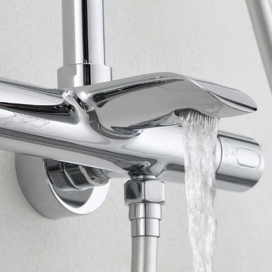 Душевая стойка с изливом Vincea ESSE VSFS-1E1TCH схема 4 Душевая стойка с изливом Vincea ESSE VSFS-1E1TCH схема 4