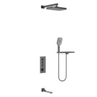 Встраиваемый трехрежимный  душевой комплект с поворотным изливом VSFW-431T1RCH схема 20