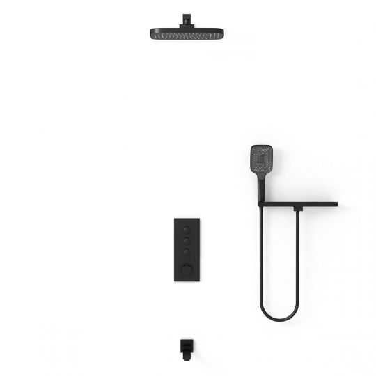 Встраиваемый трехрежимный  душевой комплект с поворотным изливом VSFW-431T1RCH схема 28