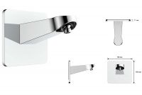 Встраиваемый трехрежимный душевой комплект с изливом Vincea VSFW-433TI3RMB схема 10 Встраиваемый трехрежимный душевой комплект с изливом Vincea VSFW-433TI3RMB схема 10