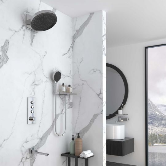 Встраиваемый трехрежимный душевой комплект с изливом Vincea VSFW-433TI3RMB схема 26 Встраиваемый трехрежимный душевой комплект с изливом Vincea VSFW-433TI3RMB схема 26