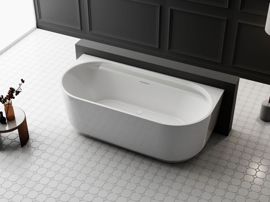 Изображение Отдельностящая акриловая ванна Vincea интегрированный перелив VBT-621B