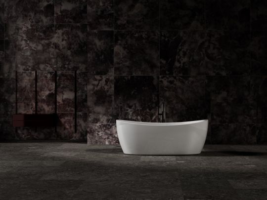 Отдельностящая ванна Vincea Solid Surface слив-перелив в комплекте VBT-6S03MW схема 3 Отдельностящая ванна Vincea Solid Surface слив-перелив в комплекте VBT-6S03MW схема 3