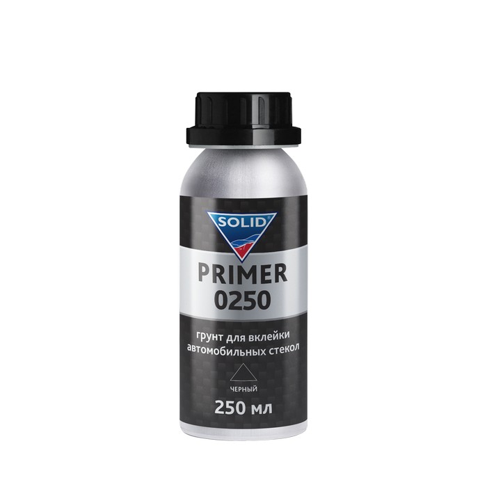 Solid PROF PRIMER 0250 - грунт для вклейки автомобильных стёкол черный, 250мл.