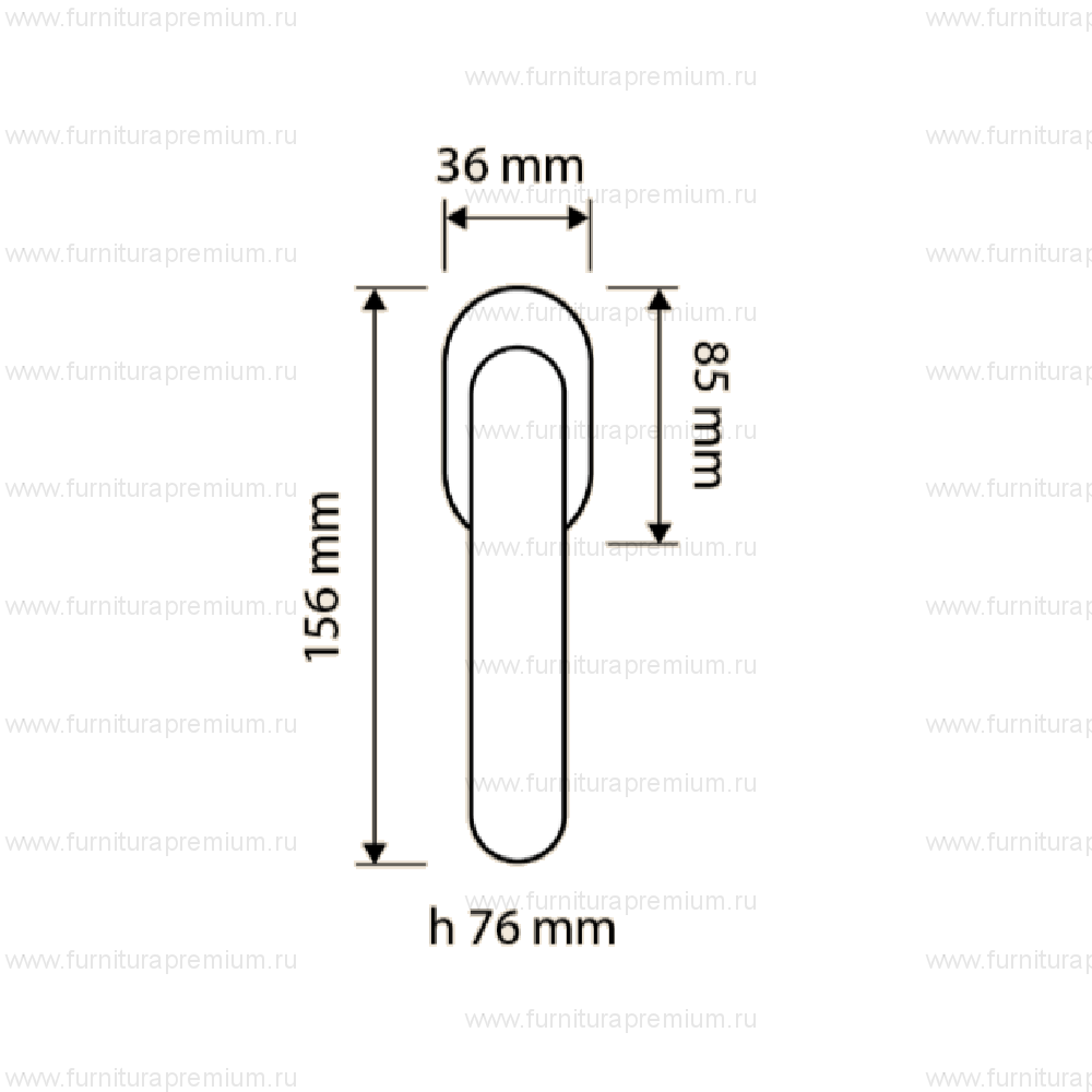 Оконная ручка Linea Cali Tiffany Mesh 1307 DK