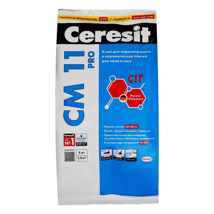 Клей для плитки Ceresit «СМ11 Pro (С1)», 5 кг