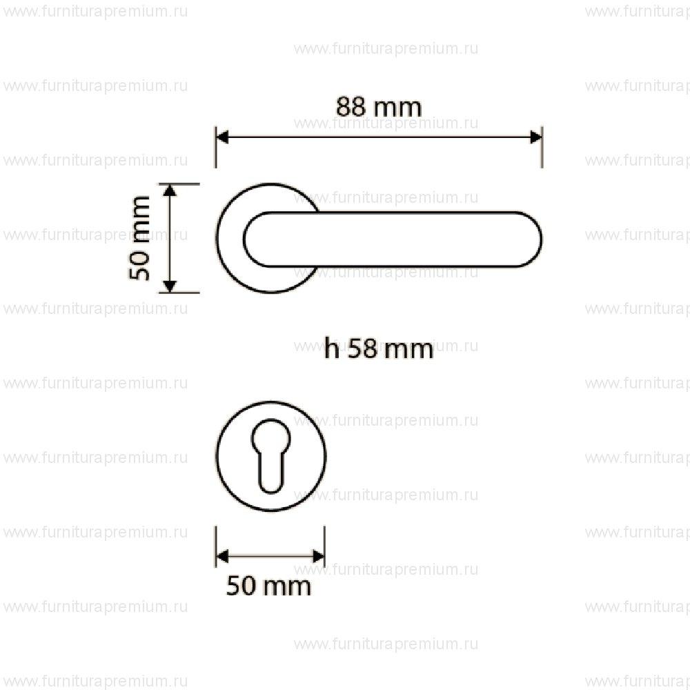 Ручка Linea Cali Turbo pomolo Zincral 426 RB 027