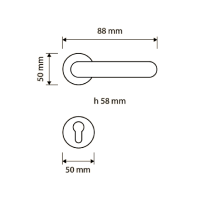 Ручка Linea Cali Turbo pomolo Zincral 426 RB 027 схема