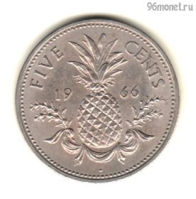 Багамские острова 5 центов 1966