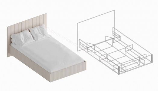 Кровать "Тефия" | каркас 1200х2000