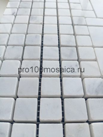 Bianco Carrara pol. 15x15 . Мозаика серия STONE,  размер, мм: 305*305*4 (ORRO Mosaic)