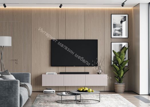 Тумба ТВ подвесная "Тефия" 1600х350х350