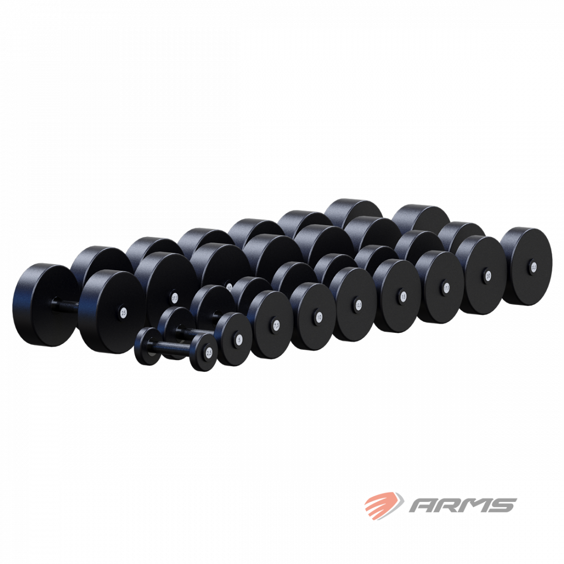 Гантельный ряд 2,5-40кг, 16 пар (шаг 2,5кг) VSA2.5-40