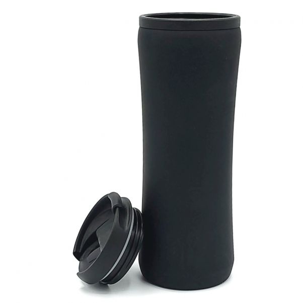 Термокружка Миора soft-touch черная