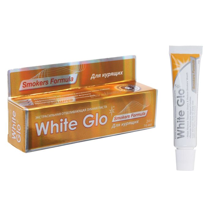 Отбеливающая зубная паста White Glo, для курящих, 24 г