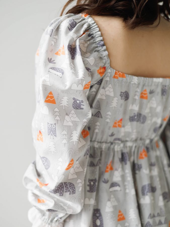 Платье Babydoll Limited серый лес