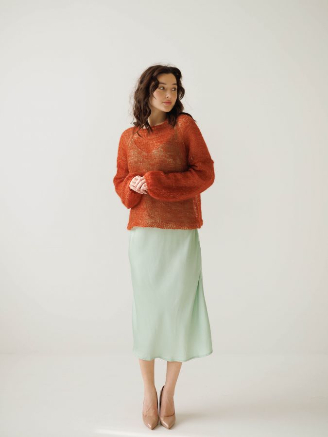 Паутинка из шелка с люрексом