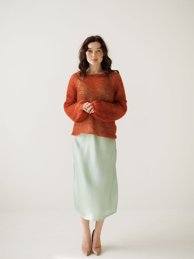 Паутинка из шелка с люрексом