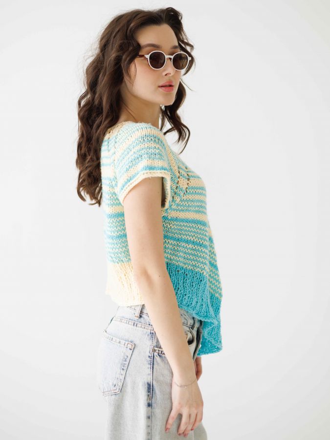 Паутинка желто-голубая