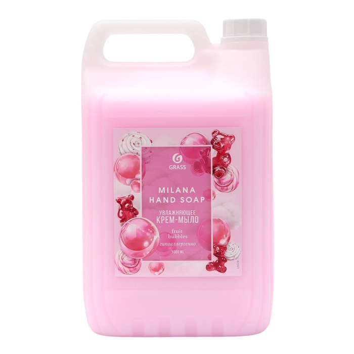 Жидкое крем-мыло Grass Milana Fruit bubbles, 5 л