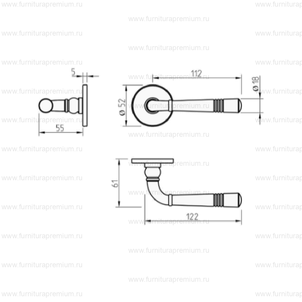 Ручка Tupai 4009 5S