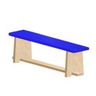 Скамейка для детского сада полумягкая