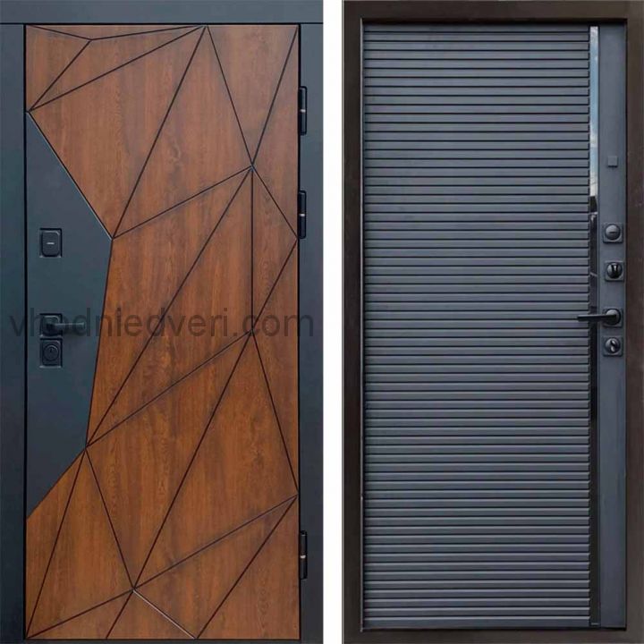 Входная дверь Termo-door Геометрия - Porte Black