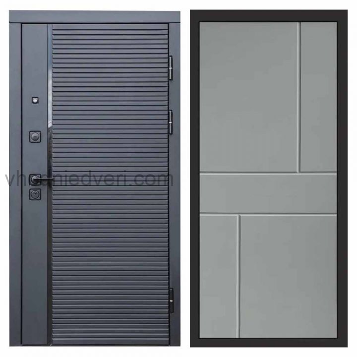 Входная дверь Termo-door Black Line - Горизонт Грей софт