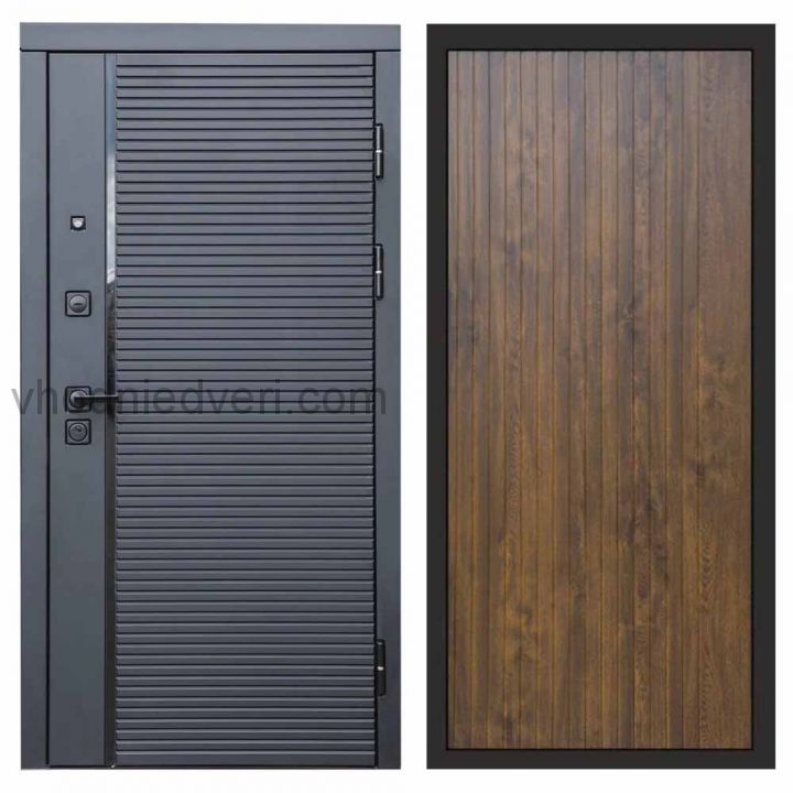 Входная дверь Termo-door Black Line - FLAT Дуб