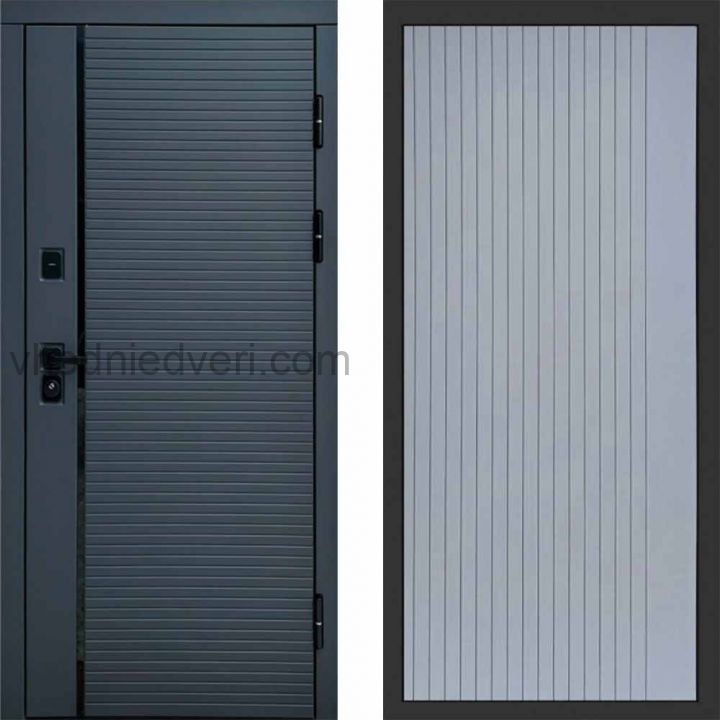 Входная дверь Termo-door Графит line - FLAT Грей софт