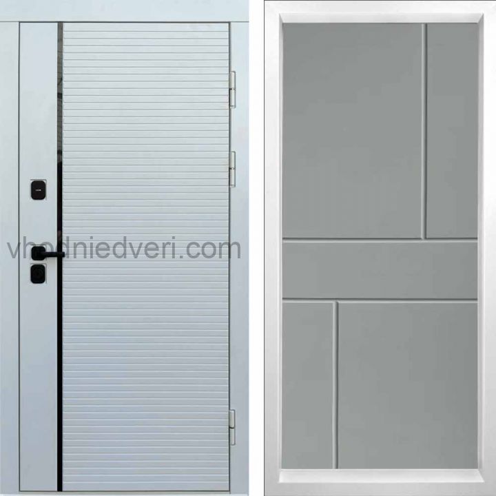 Входная дверь Termo-door WHITE LINE - Горизонт Грей софт