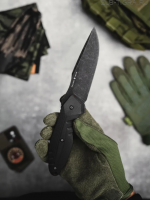 Нож тактический Talion Blackwash Black